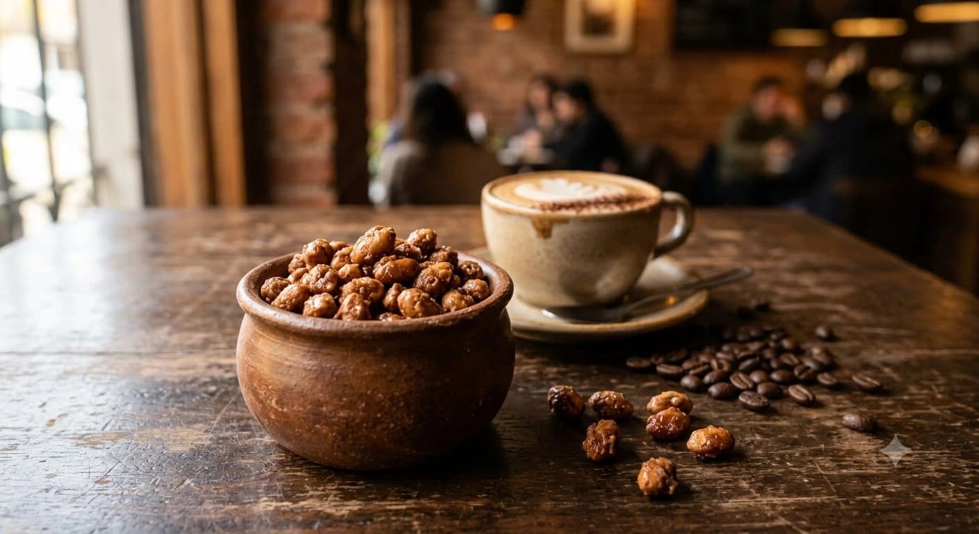 Mani confitado capuccino
